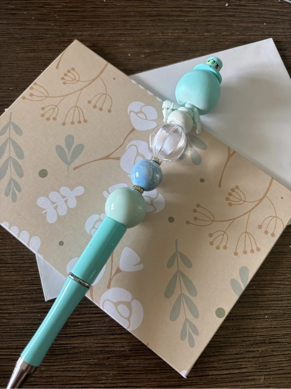 Disney Doorables: Nightmare Before Christmas: Jack Snowman handmade beaded pen